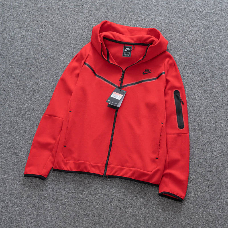 Conjunto Tech Fleece Nike - Vermelho