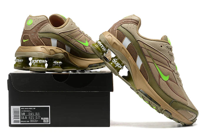 Supreme x Nike Shox Ride 2 Neutral Olive - Santa Cruz