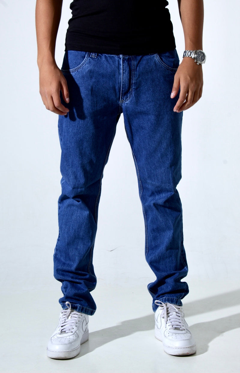 Calça Straight Azul