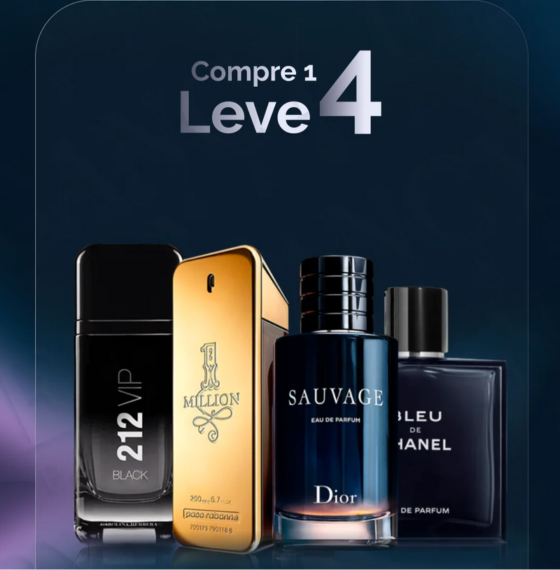 Kit 4 Perfumes Masculinos [100mL]