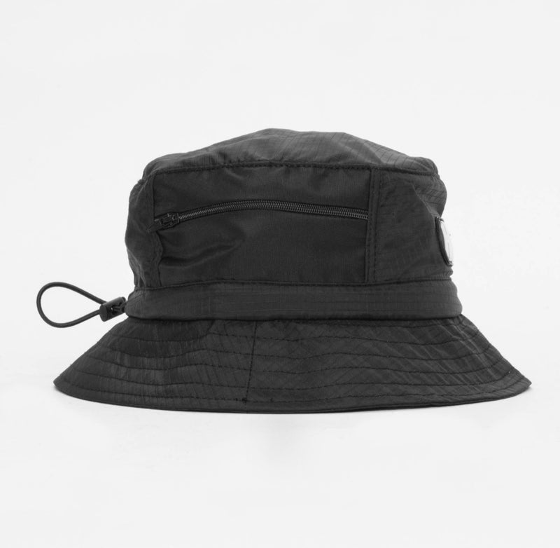 Pocket Ripstop Bucket Hat Black - Santa Cruz