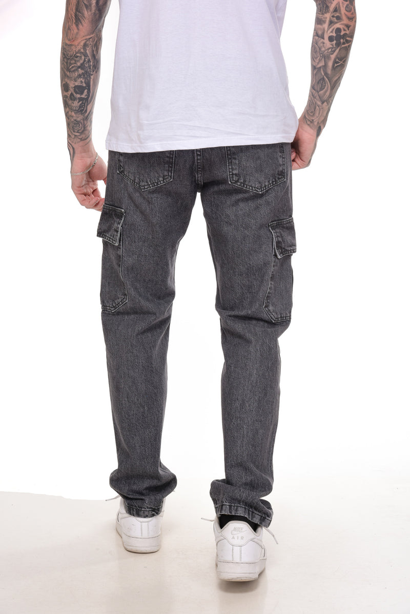 Calça Jeans Black Cargo