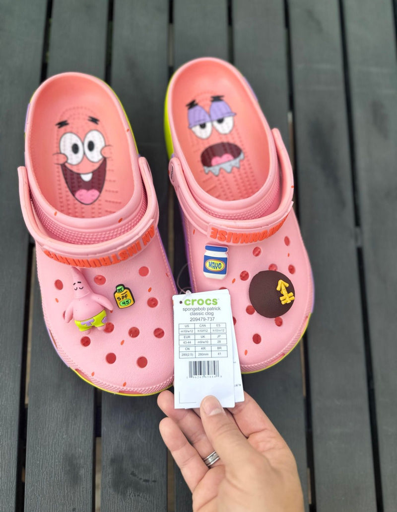 Sandália Crocs Spongebob Patrick