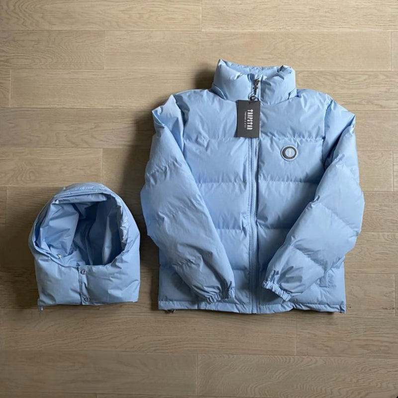 Jaqueta Puffer Trapstar Detachable Ice Blue - Santa Cruz