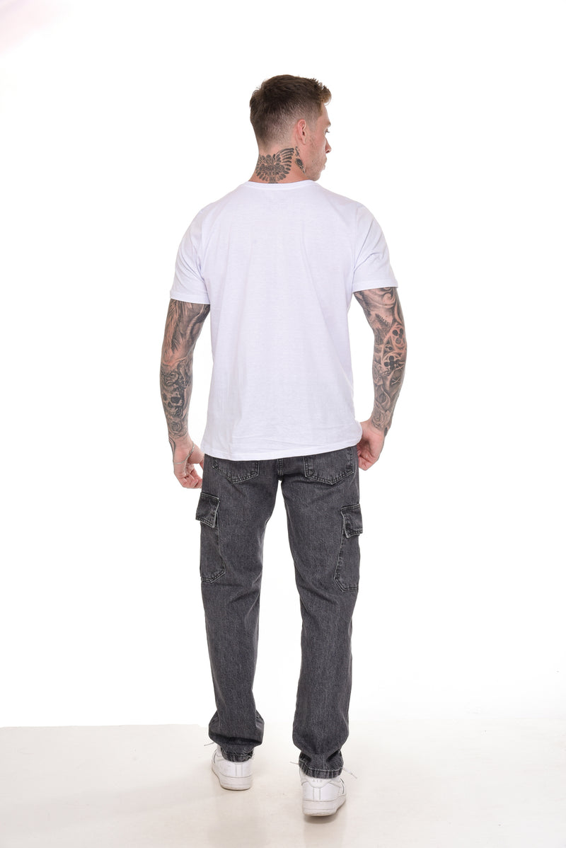 Calça Jeans Black Cargo