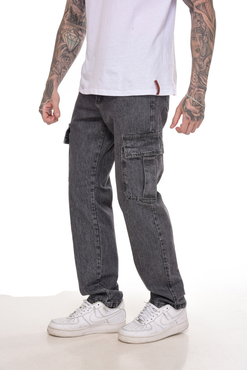 Calça Jeans Black Cargo