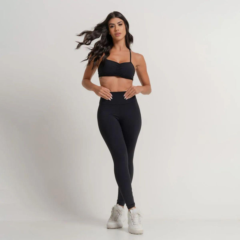 Legging Fitness Básica Preta - Santa Cruz