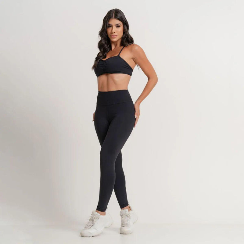 Legging Fitness Básica Preta - Santa Cruz