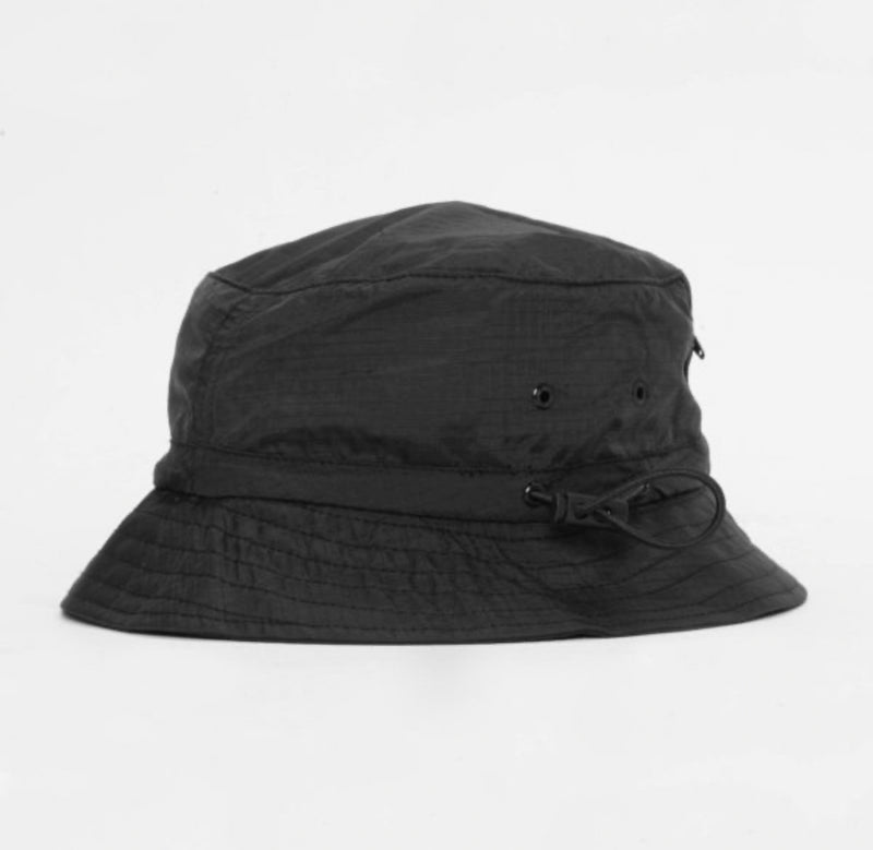 Pocket Ripstop Bucket Hat Black - Santa Cruz